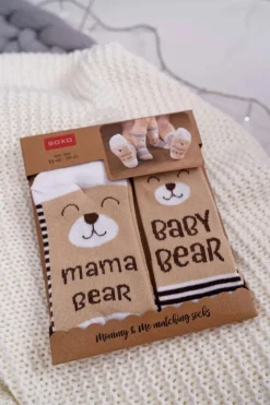 Skarpetki|Skarpetki>Boto Zestaw Damskich i Dziecięcych Skarpetek Soxo Mama Baby Bear