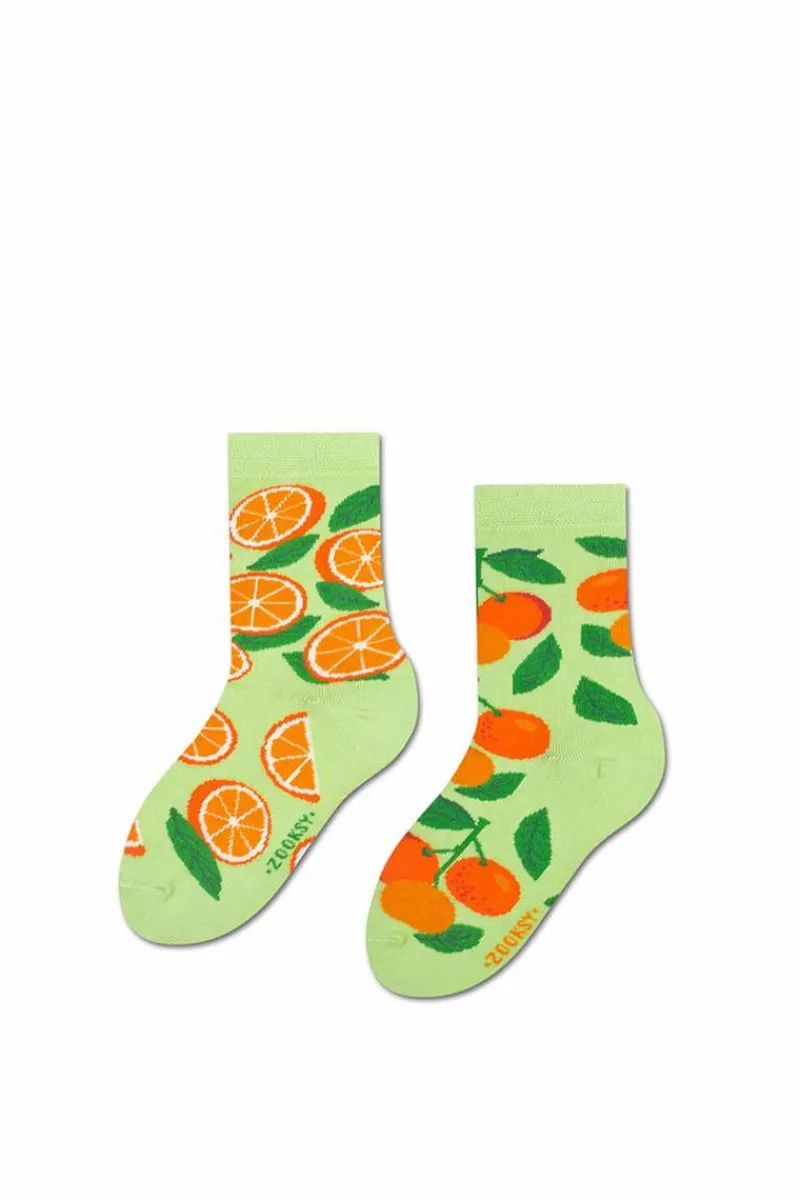 Skarpetki|Skarpetki>ZOOKSY/RAINBOW SOCKS Zestaw Dziecięce Skarpetki Zooksy mixTURY Pomarańczowe 2 Pary