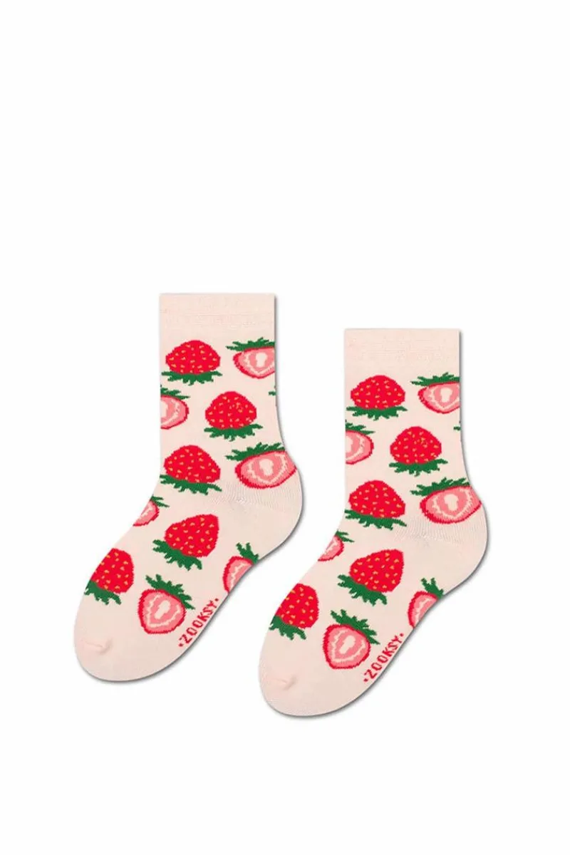 Skarpetki|Skarpetki>ZOOKSY/RAINBOW SOCKS Zestaw Dziecięce Skarpetki Zooksy mixTURY Truskawkowe 2 Pary