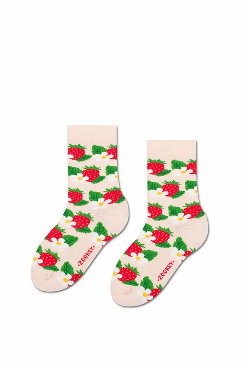 Skarpetki|Skarpetki>ZOOKSY/RAINBOW SOCKS Zestaw Dziecięce Skarpetki Zooksy mixTURY Truskawkowe 2 Pary