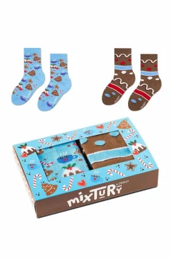 Outlet ZOOKSY/RAINBOW SOCKS Zestaw Dziecięce Skarpetki Zooksy mixTURY Pierniki 2 Pary