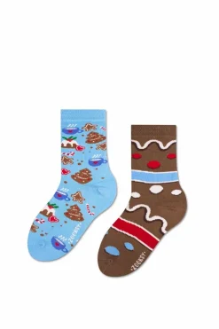 Outlet ZOOKSY/RAINBOW SOCKS Zestaw Dziecięce Skarpetki Zooksy mixTURY Pierniki 2 Pary