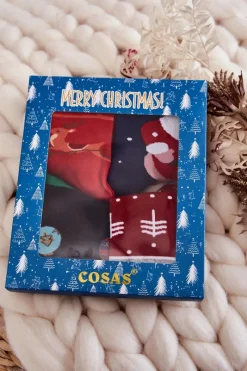 New Zestaw Męskich Świątecznych Skarpetek Mix 4 Skarpetki|Skarpetki