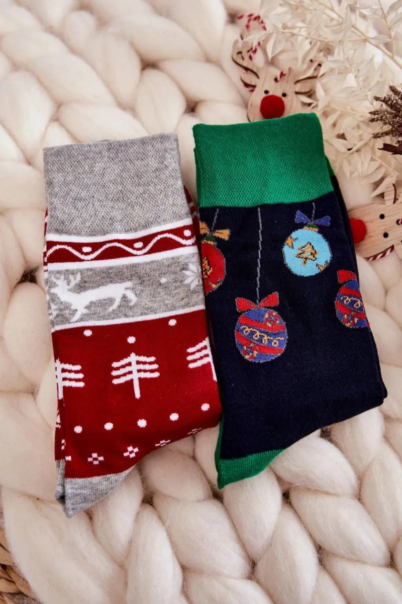 New Zestaw Męskich Świątecznych Skarpetek Mix 4 Skarpetki|Skarpetki