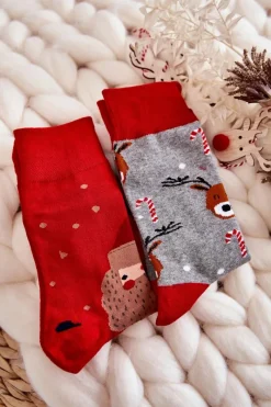 Outlet COSAS Zestaw Męskich Świątecznych Skarpetek Mix 3