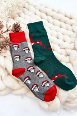 Outlet Zestaw Męskich Świątecznych Skarpetek Mix 1 Skarpetki|Skarpetki