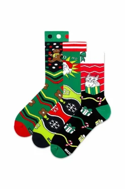 Skarpetki|Skarpetki>ZOOKSY/RAINBOW SOCKS Zestaw Skarpetek Świątecznych Ugly Zooksy Socks