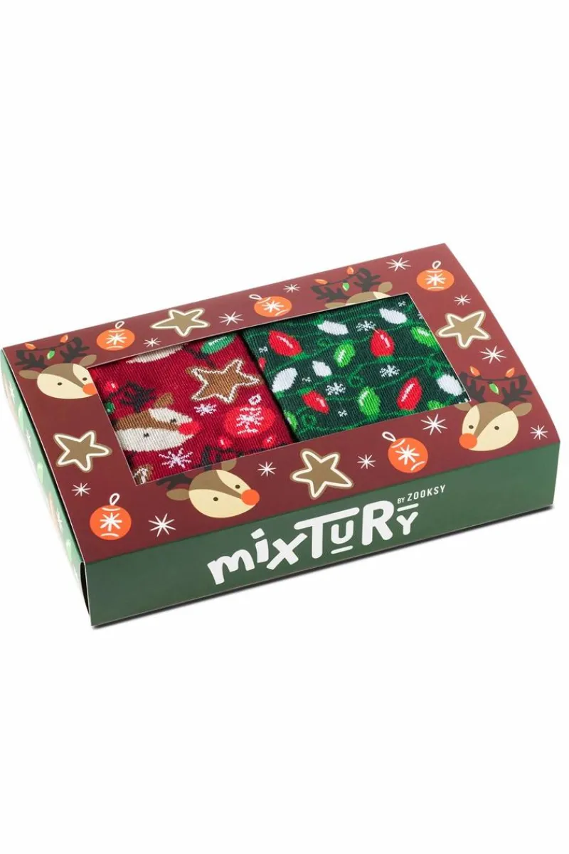 Skarpetki|Skarpetki>ZOOKSY/RAINBOW SOCKS Zestaw Skarpetek Zooksy mixTURY Na Choinkę Dla Dzieci