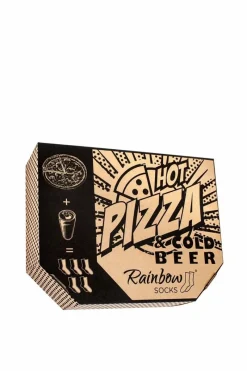 New ZOOKSY/RAINBOW SOCKS Zestaw Skarpetki Rainbow Socks Pizza & Piwo 5 Par Wielokolorowy