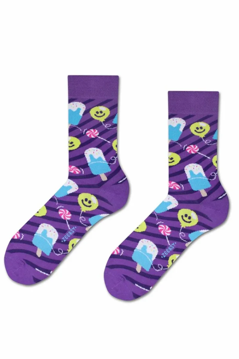 Skarpetki|Skarpetki>ZOOKSY/RAINBOW SOCKS Zestaw Skarpetki Zooksy mixTURY Słodkości 2 Pary Wielokolorowy