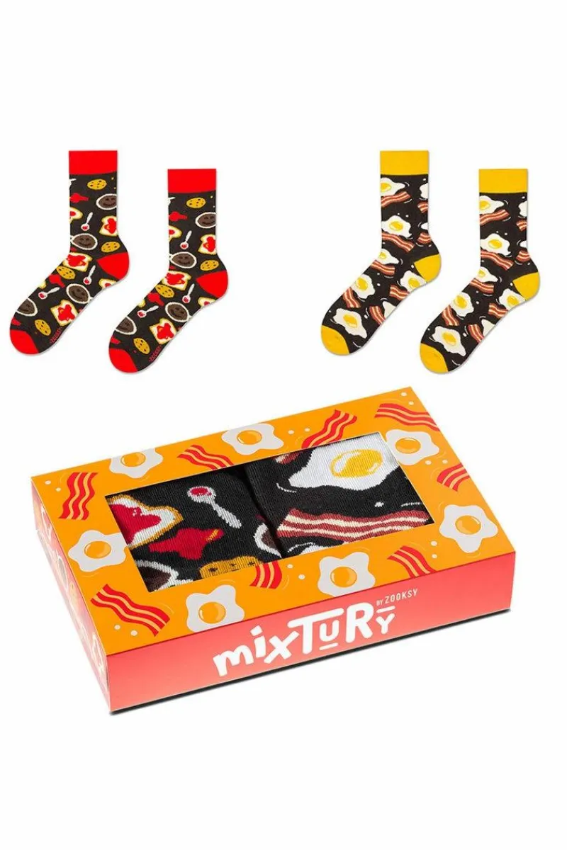 Clearance Zestaw Skarpetki Zooksy mixTURY Śniadaniowe 2 Pary Skarpetki|Skarpetki