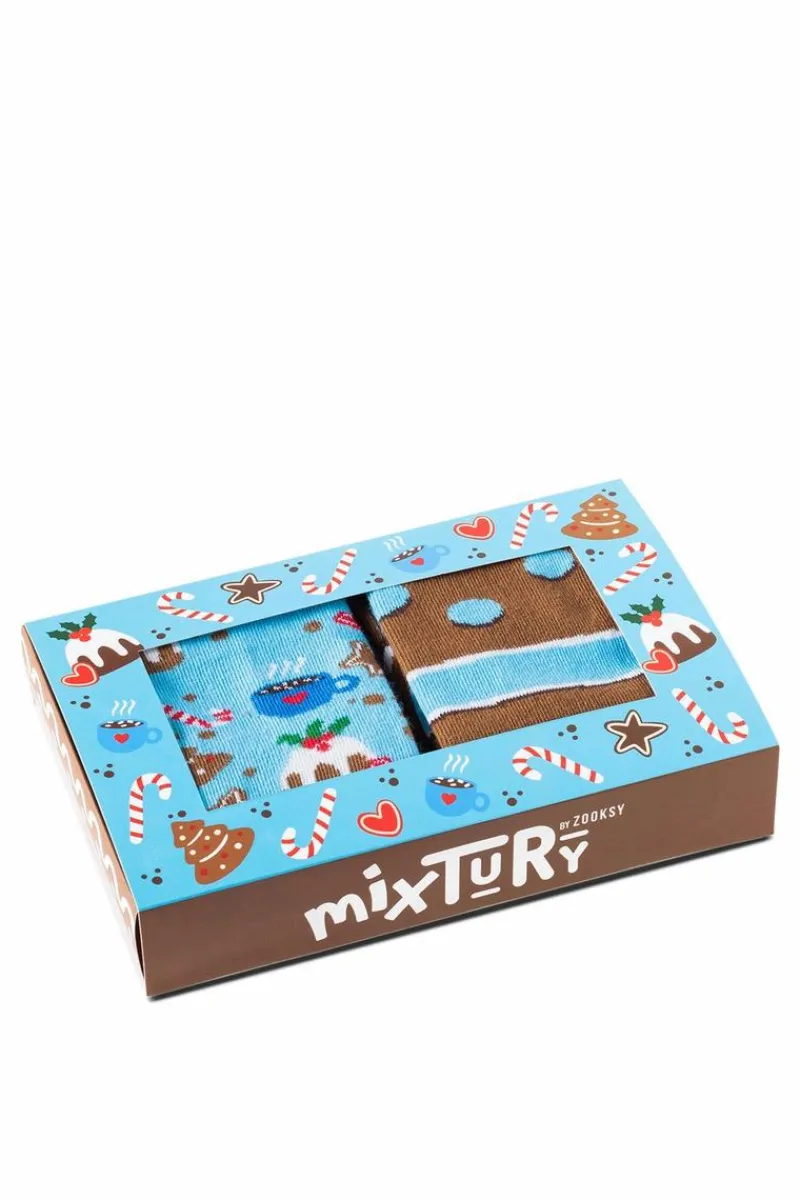 Skarpetki|Skarpetki>ZOOKSY/RAINBOW SOCKS Zestaw Skarpetki Zooksy mixTURY Piernikowe 2 Pary