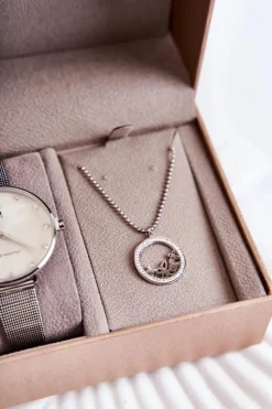 Zegarki|Bransoletki></noscript>Michael John Zestaw Zegarek I Biżuteria GG Luxe Srebro