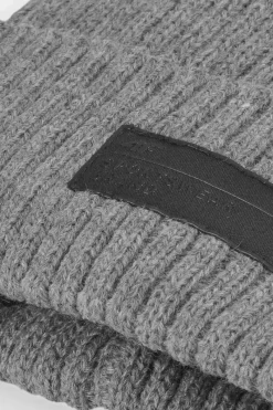 Discount 4F Zimowa Czapka Męska Ocieplana AW23ACAPM306-24M Szara Szary