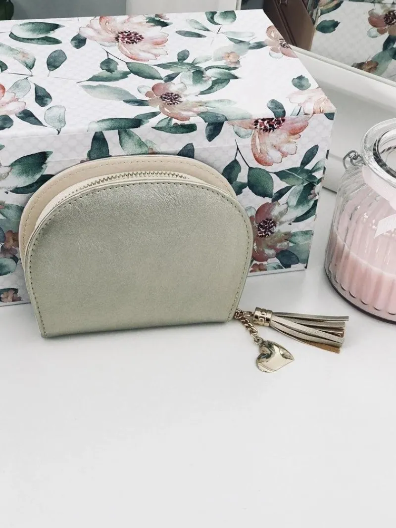 Online Boto Złota Damska Portmonetka Portfel z Frędzlem