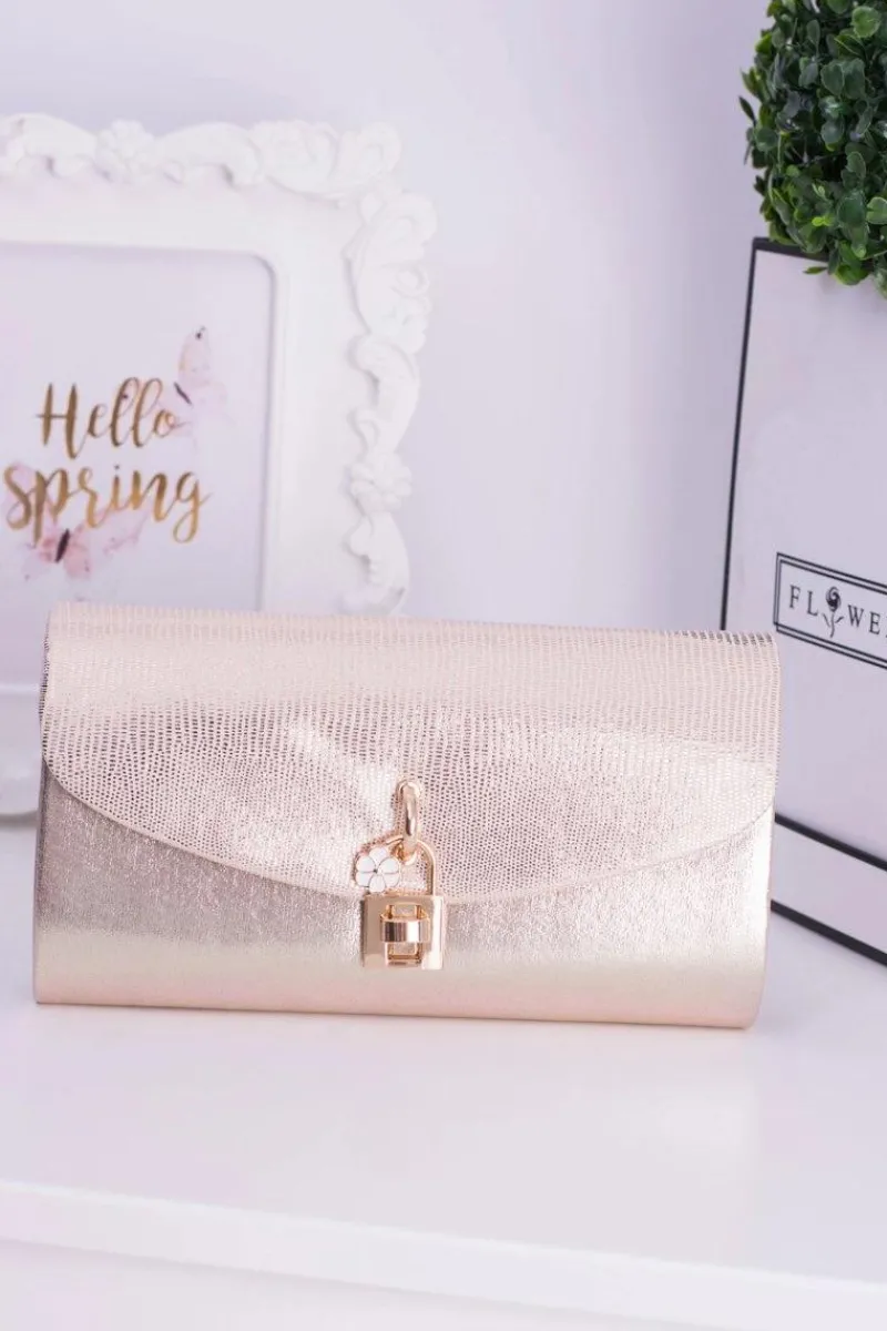 Discount Złota Kopertówka Złoty Łańcuch Zatrzask Kłódka Kopertówki