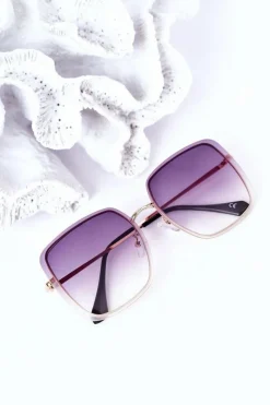 Discount Boto Złote Kwadratowe Okulary Grafitowe Ombre