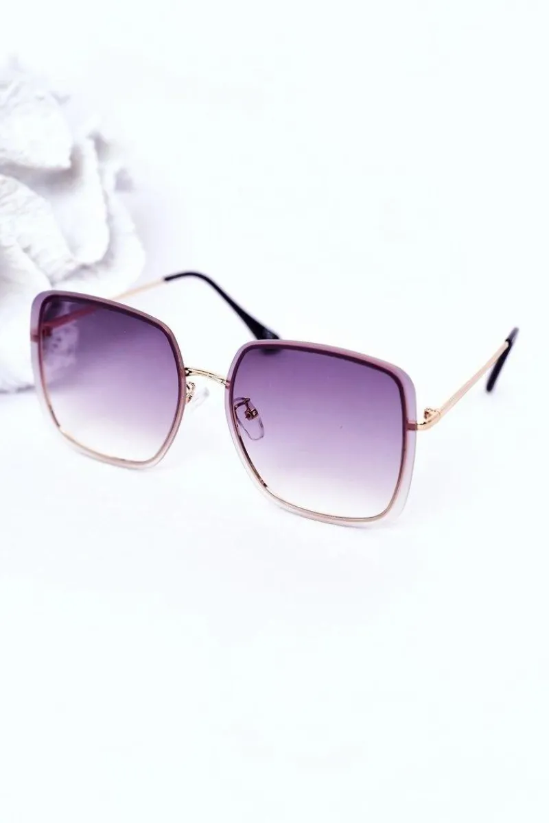 Discount Boto Złote Kwadratowe Okulary Grafitowe Ombre