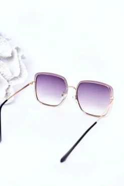 Discount Boto Złote Kwadratowe Okulary Grafitowe Ombre